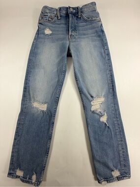 MOTHER The Tomcat Ankle Shred The Confession Jeans 24 Distressed